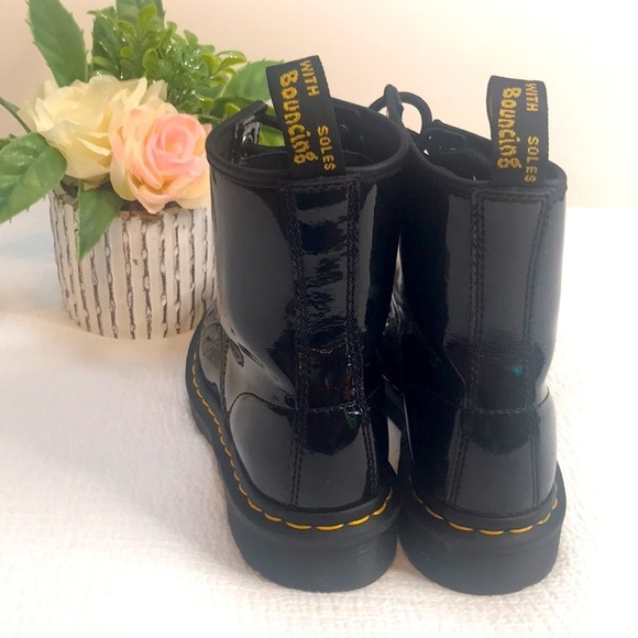 Dr Martens AirWair 1460 Patent Leather Boots Size 5 - Picture 5 of 11